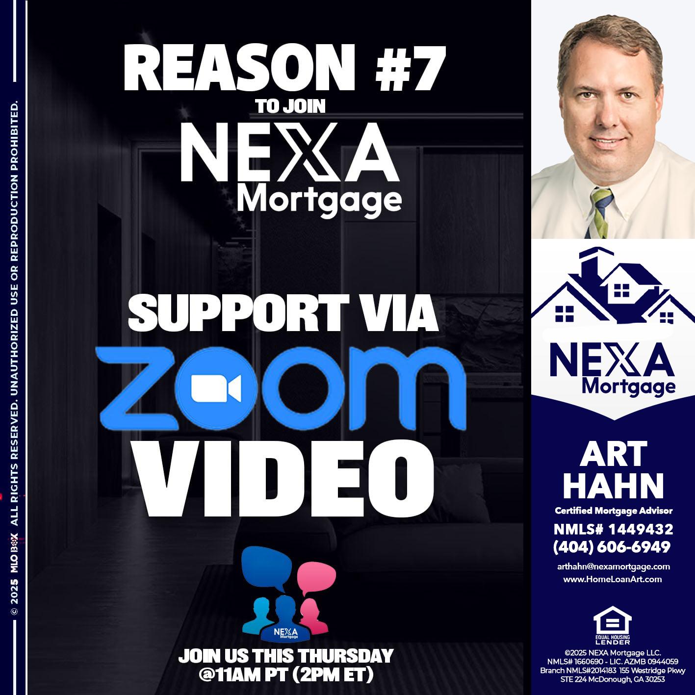 REASON 7 - Arthur Hahn -Mortgage Loan Originator