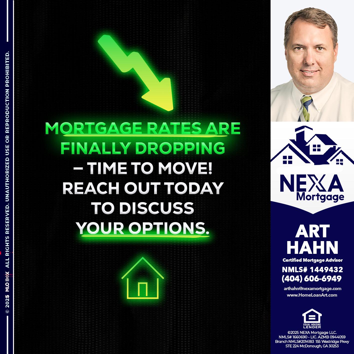 MORTGAGE RATES - Arthur Hahn -Mortgage Loan Originator