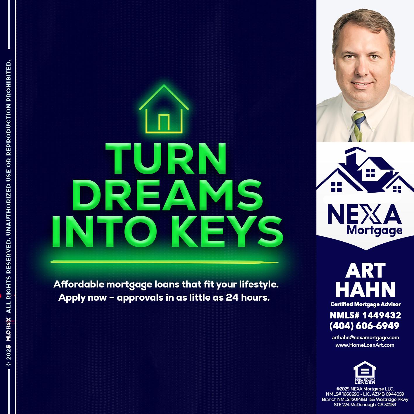 turn dreams - Arthur Hahn -Mortgage Loan Originator