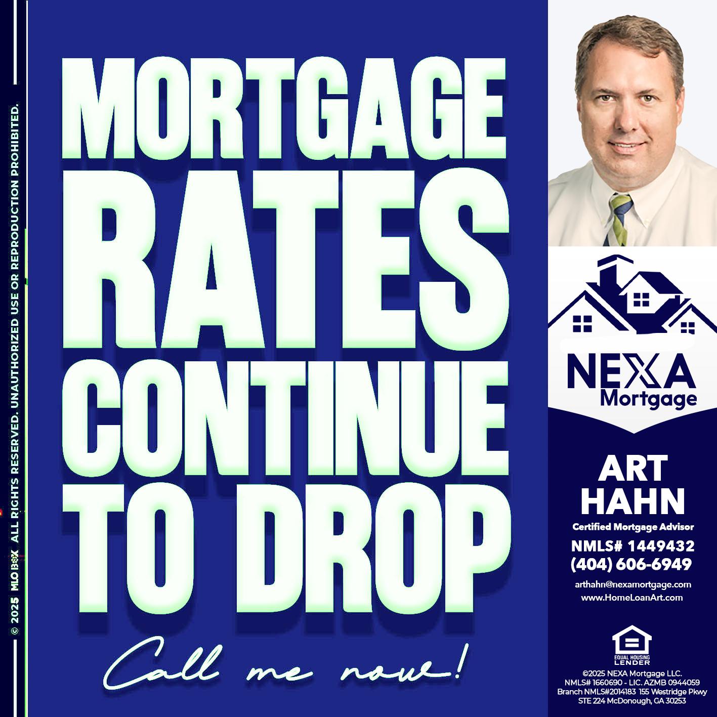 MORTGAGE RATES - Arthur Hahn -Mortgage Loan Originator