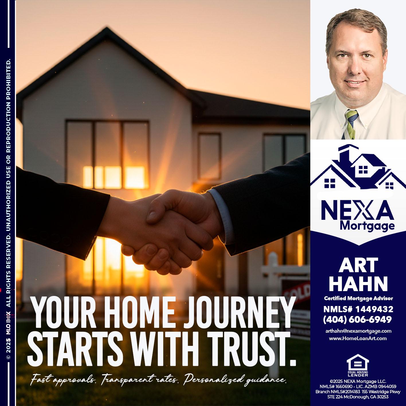 your home - Arthur Hahn -Mortgage Loan Originator