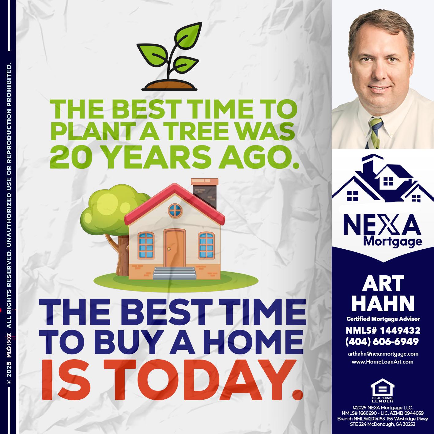 BEST TIME TO - Arthur Hahn -Mortgage Loan Originator