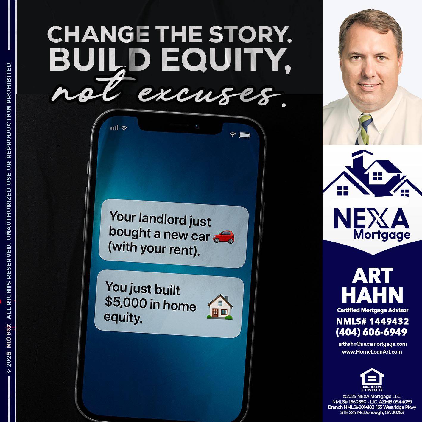 CHANGE THE HISTORY - Arthur Hahn -Mortgage Loan Originator