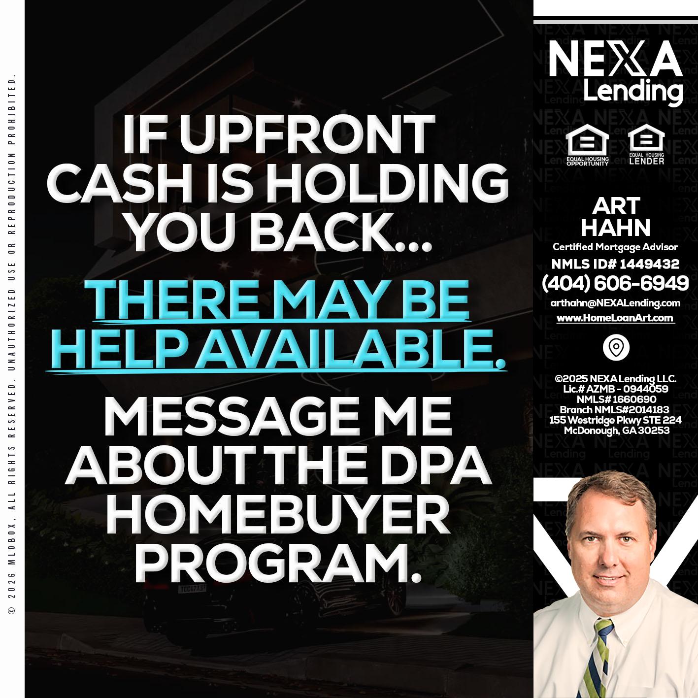 IF UPFRONT - Arthur Hahn -Mortgage Loan Originator