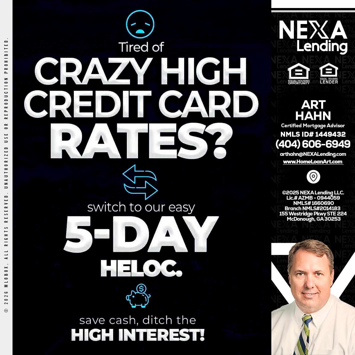 CRAZY HIGH - Arthur Hahn -Mortgage Loan Originator