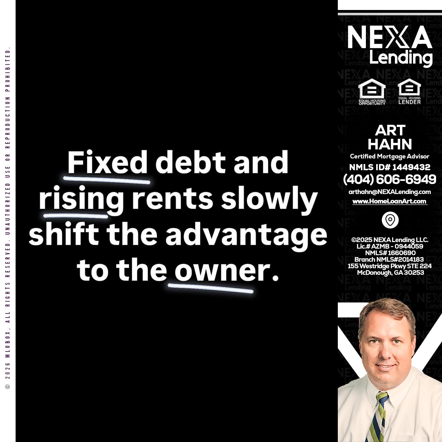 FIXED DEBT - Arthur Hahn -Mortgage Loan Originator