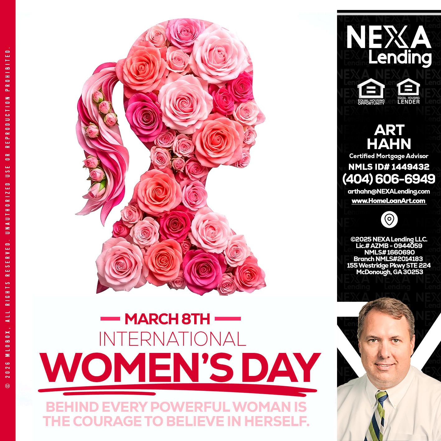 MARCH 8TH - Arthur Hahn -Mortgage Loan Originator