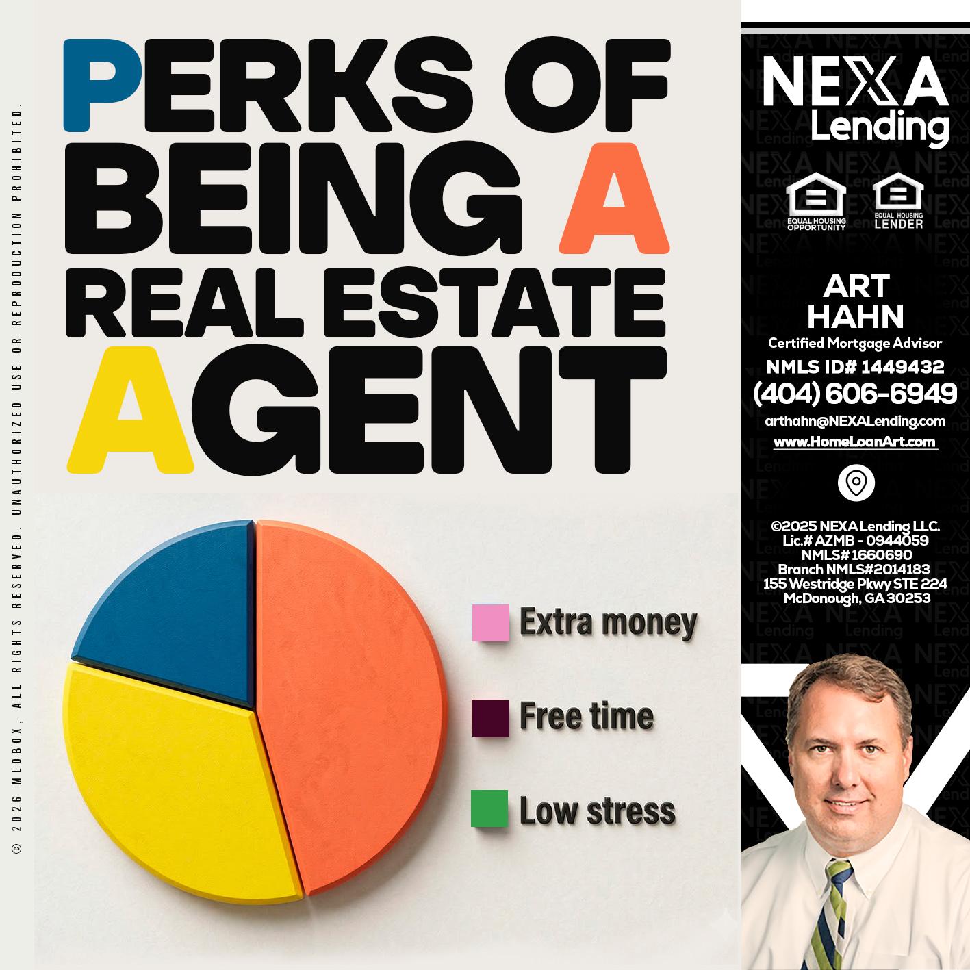 PERKS OF BEING - Arthur Hahn -Mortgage Loan Originator