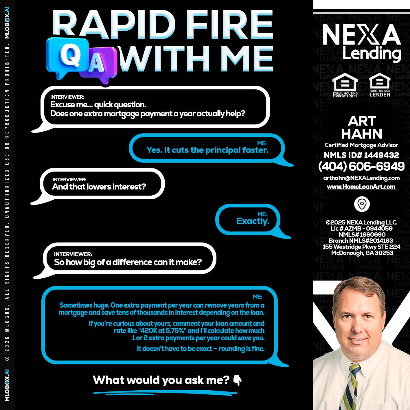 RAPID Q&A - Arthur Hahn -Mortgage Loan Originator