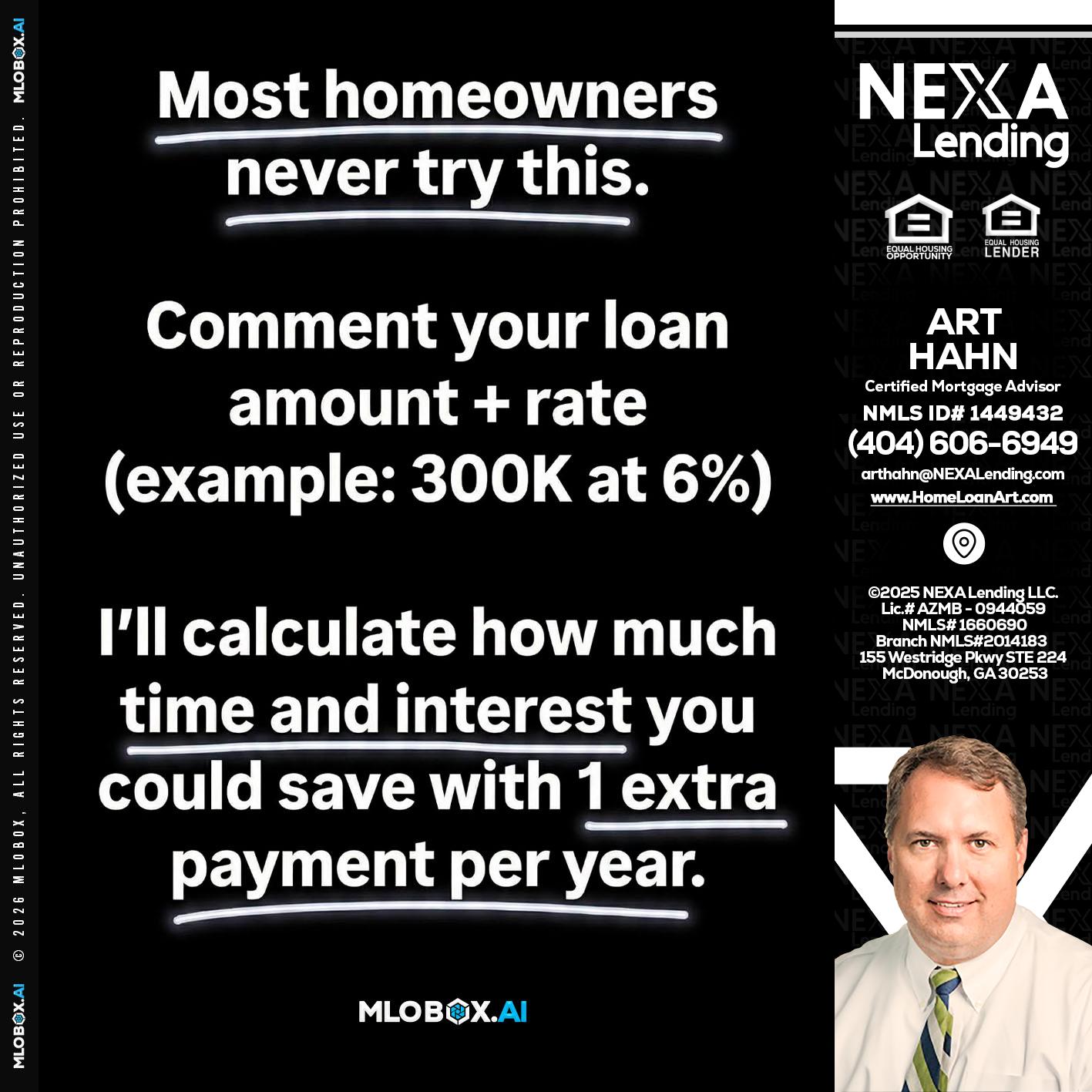 most owners - Arthur Hahn -Mortgage Loan Originator
