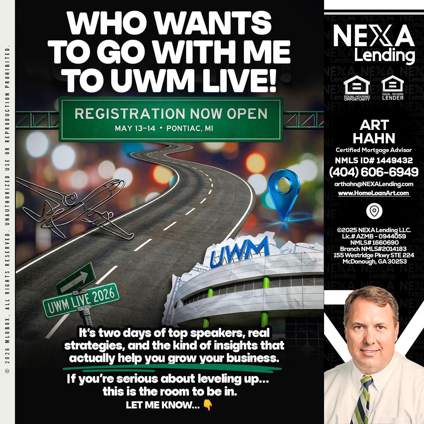 WHO WANTS - Arthur Hahn -Mortgage Loan Originator