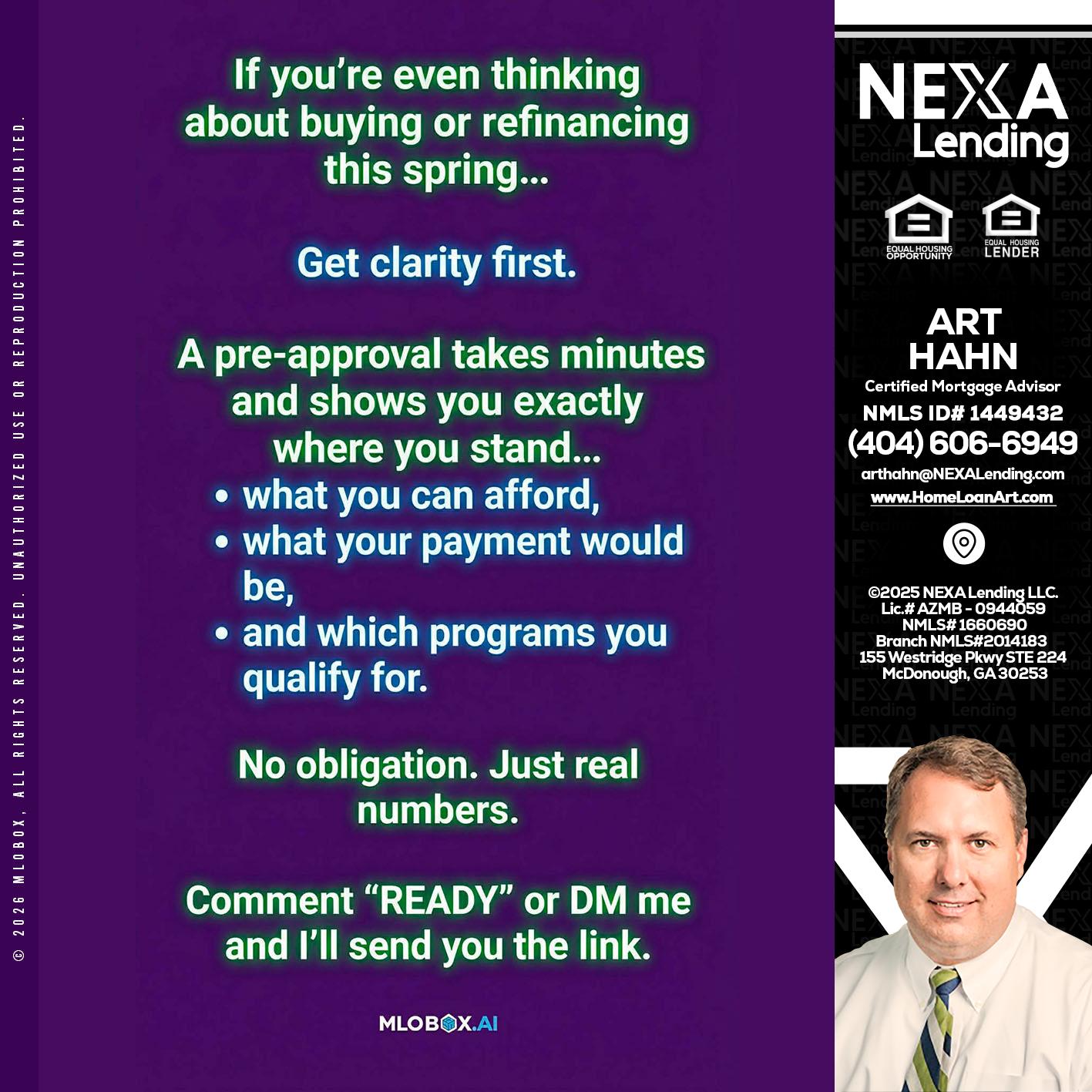 IF YOU THINKING - Arthur Hahn -Mortgage Loan Originator