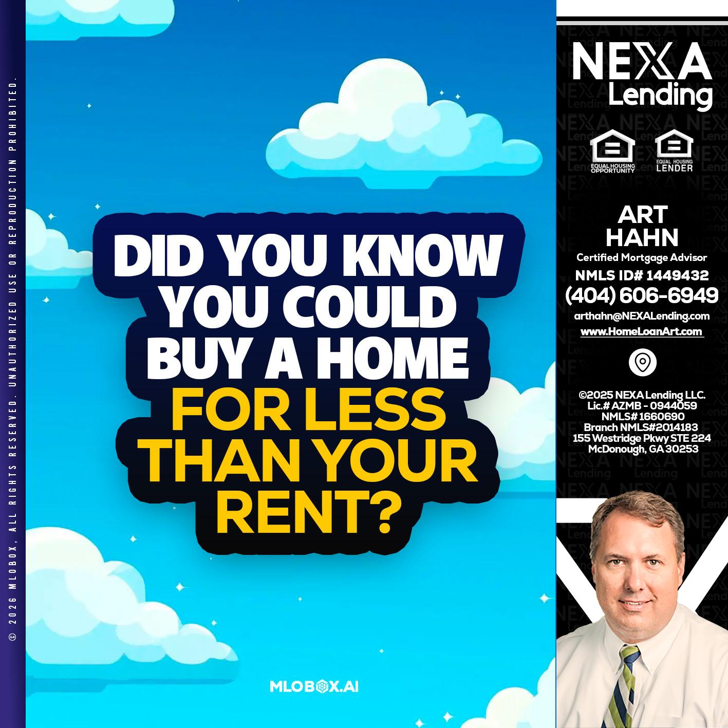 DID YOU KNOW - Arthur Hahn -Mortgage Loan Originator