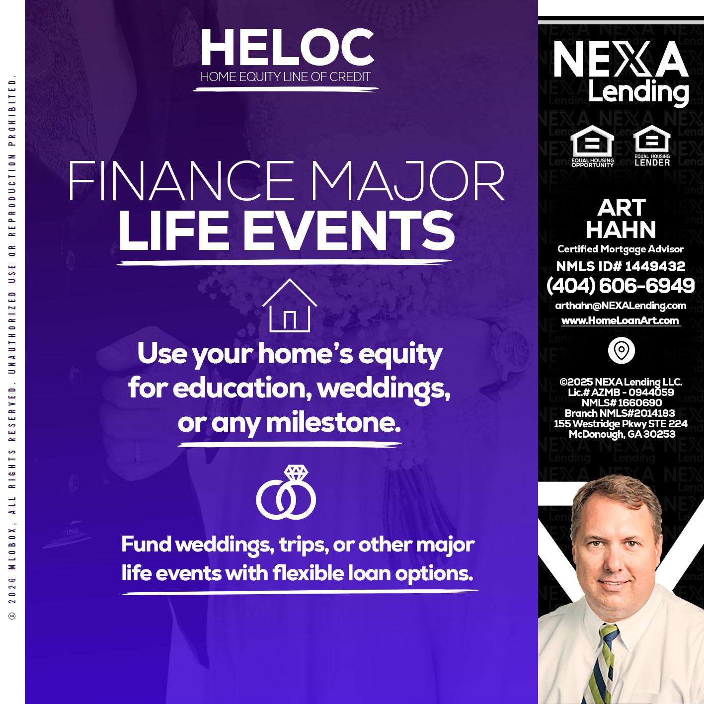 HELOC - Arthur Hahn -Mortgage Loan Originator