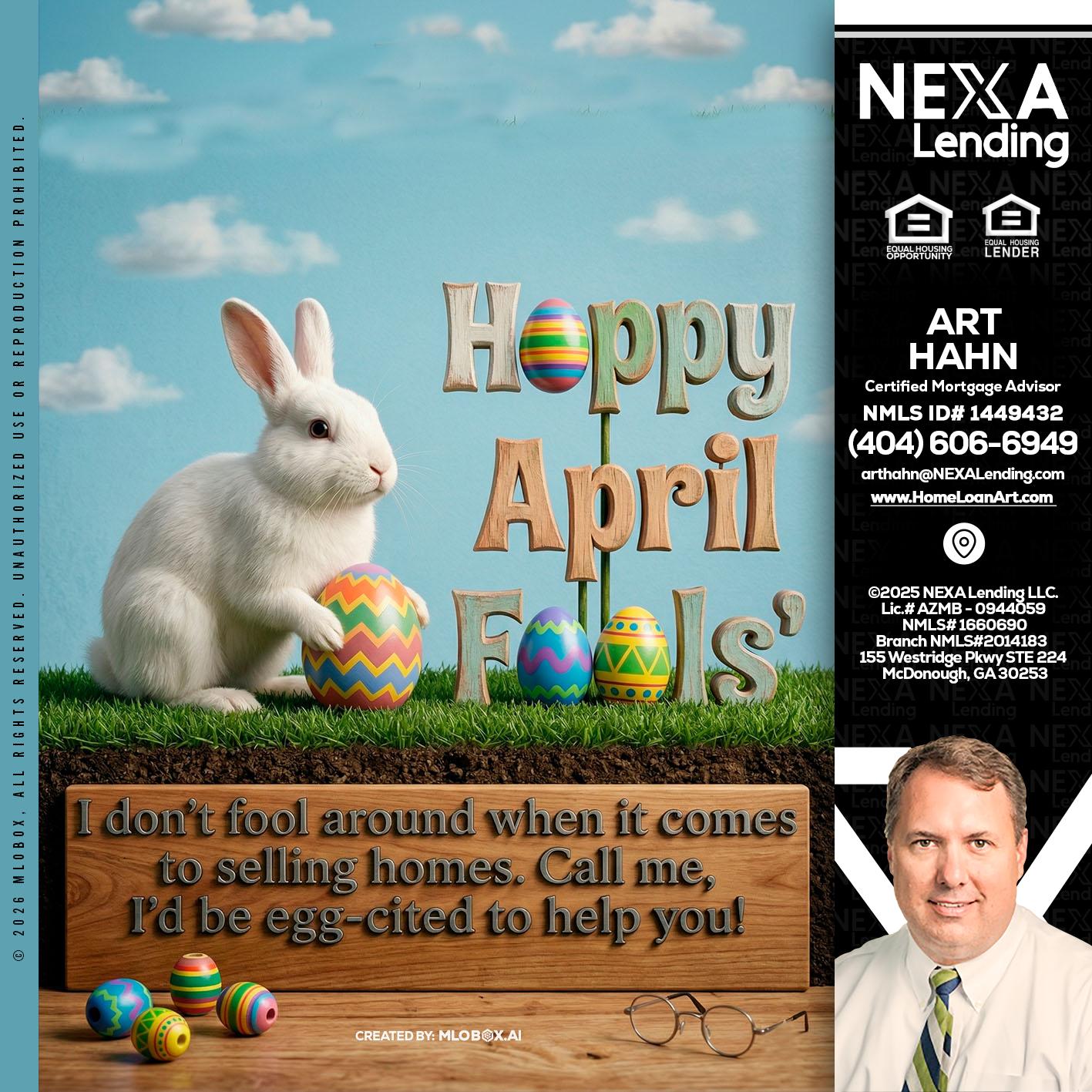 happy april fools - Arthur Hahn -Mortgage Loan Originator