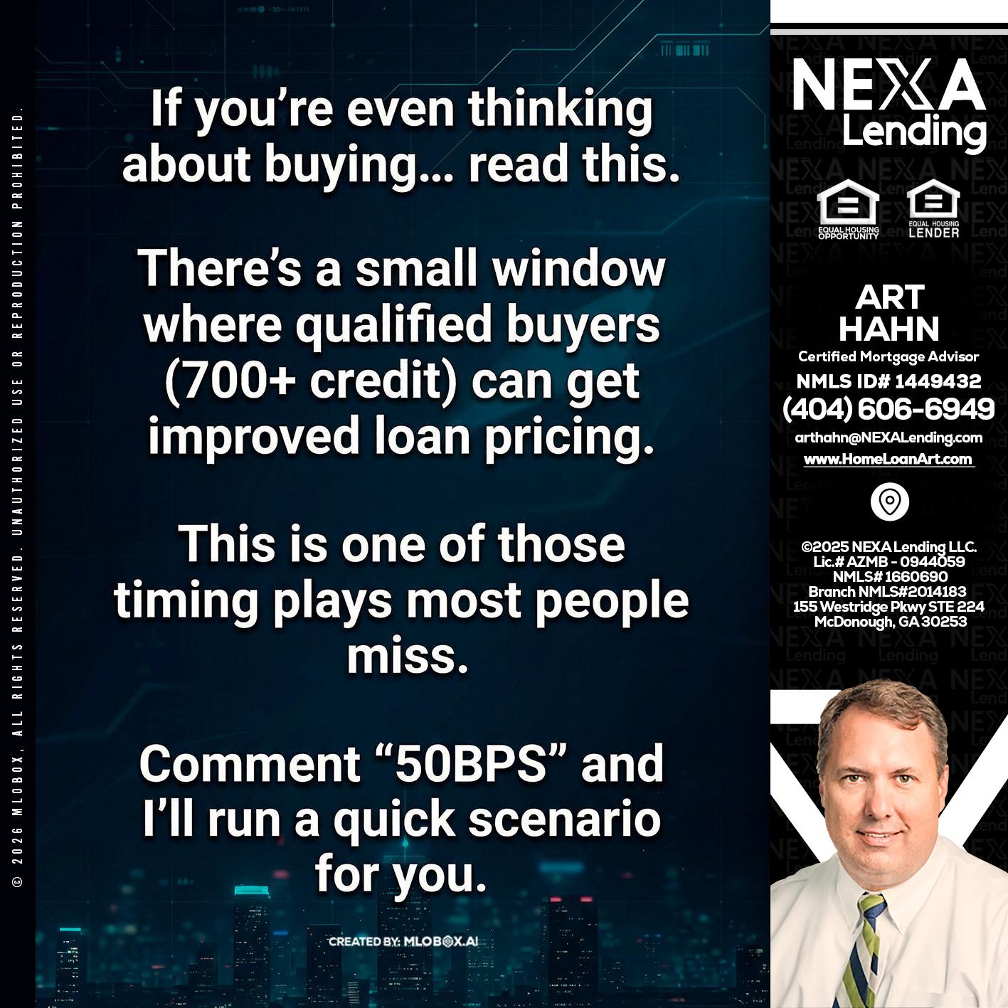 IF YOU EVER - Arthur Hahn -Mortgage Loan Originator