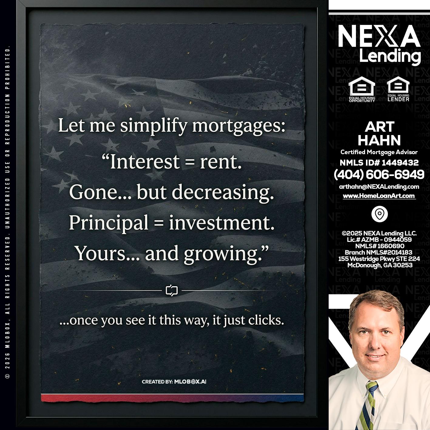 LET ME SIMPLIFY - Arthur Hahn -Mortgage Loan Originator