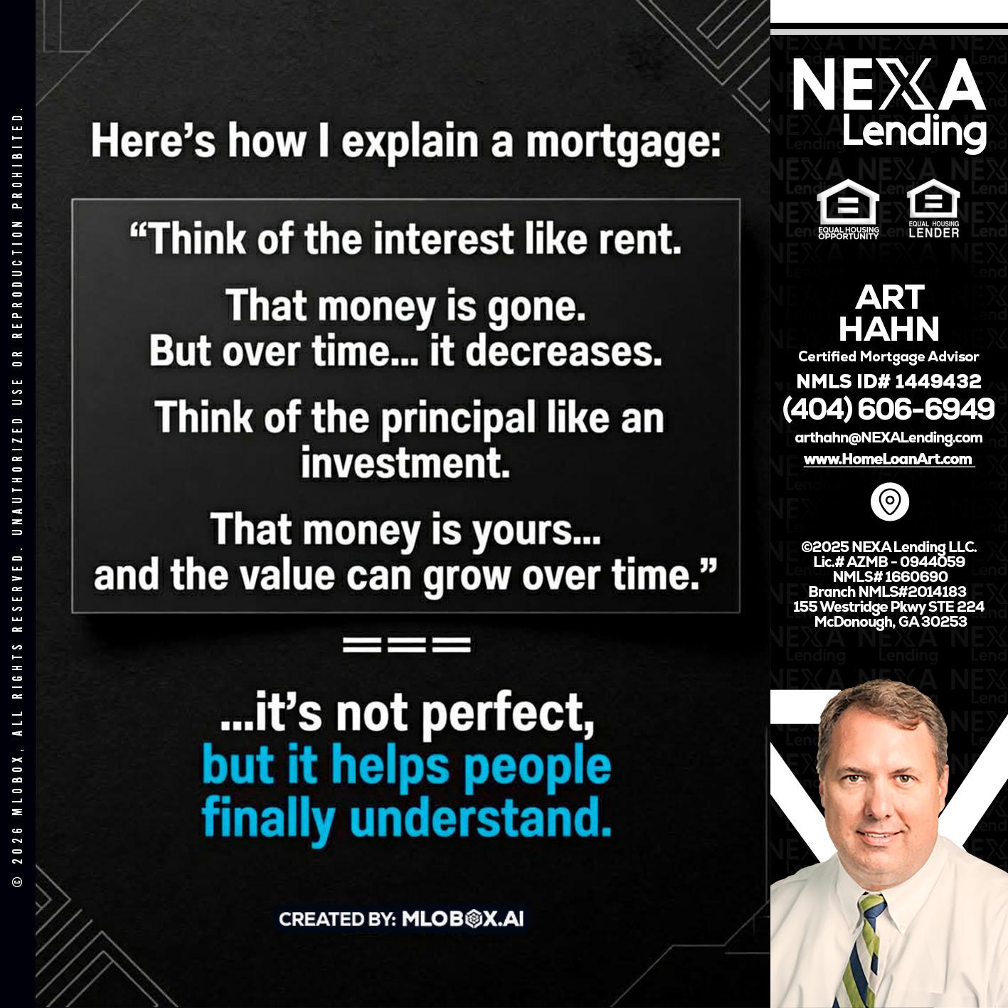 HERES NOW - Arthur Hahn -Mortgage Loan Originator