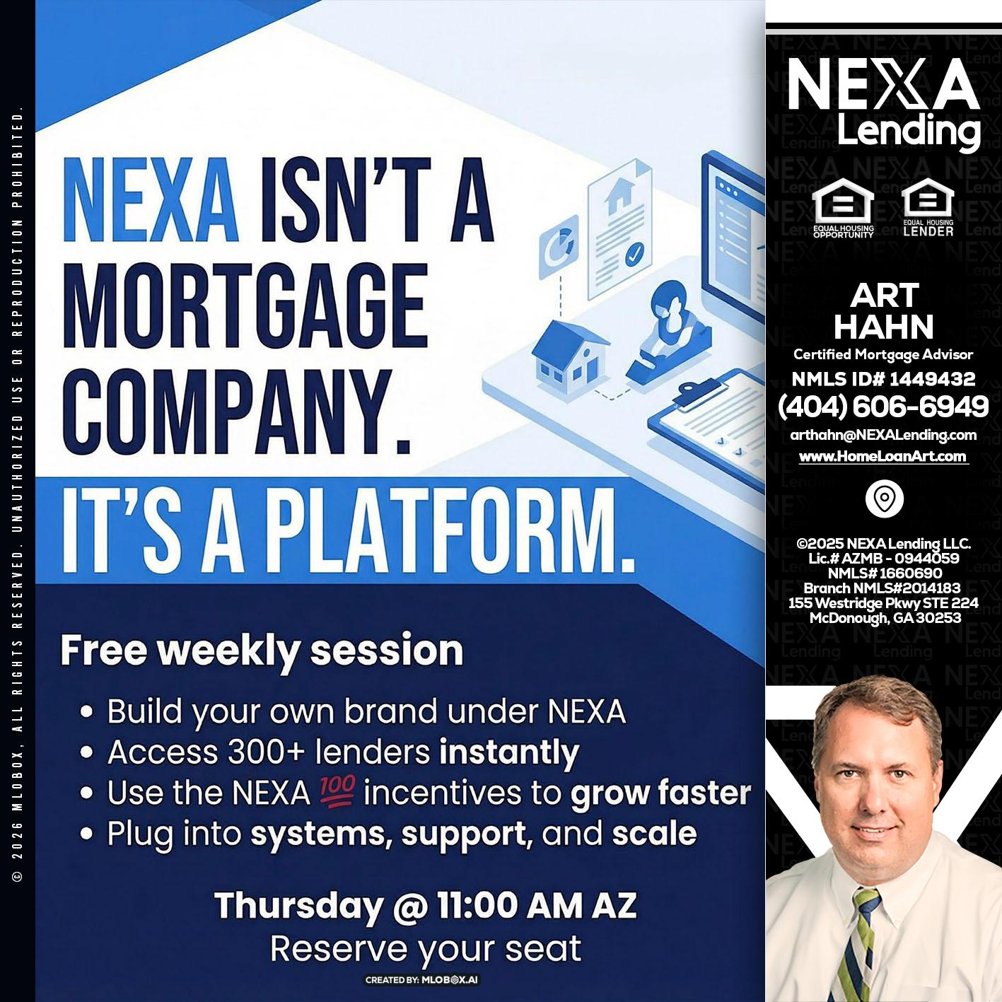 NEXA ISNT - Arthur Hahn -Mortgage Loan Originator