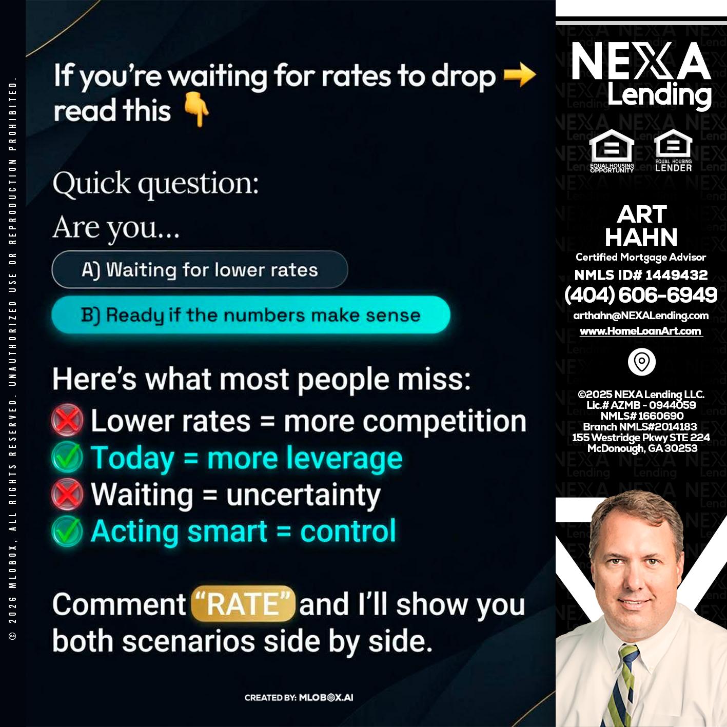 IF YOU ARE - Arthur Hahn -Mortgage Loan Originator